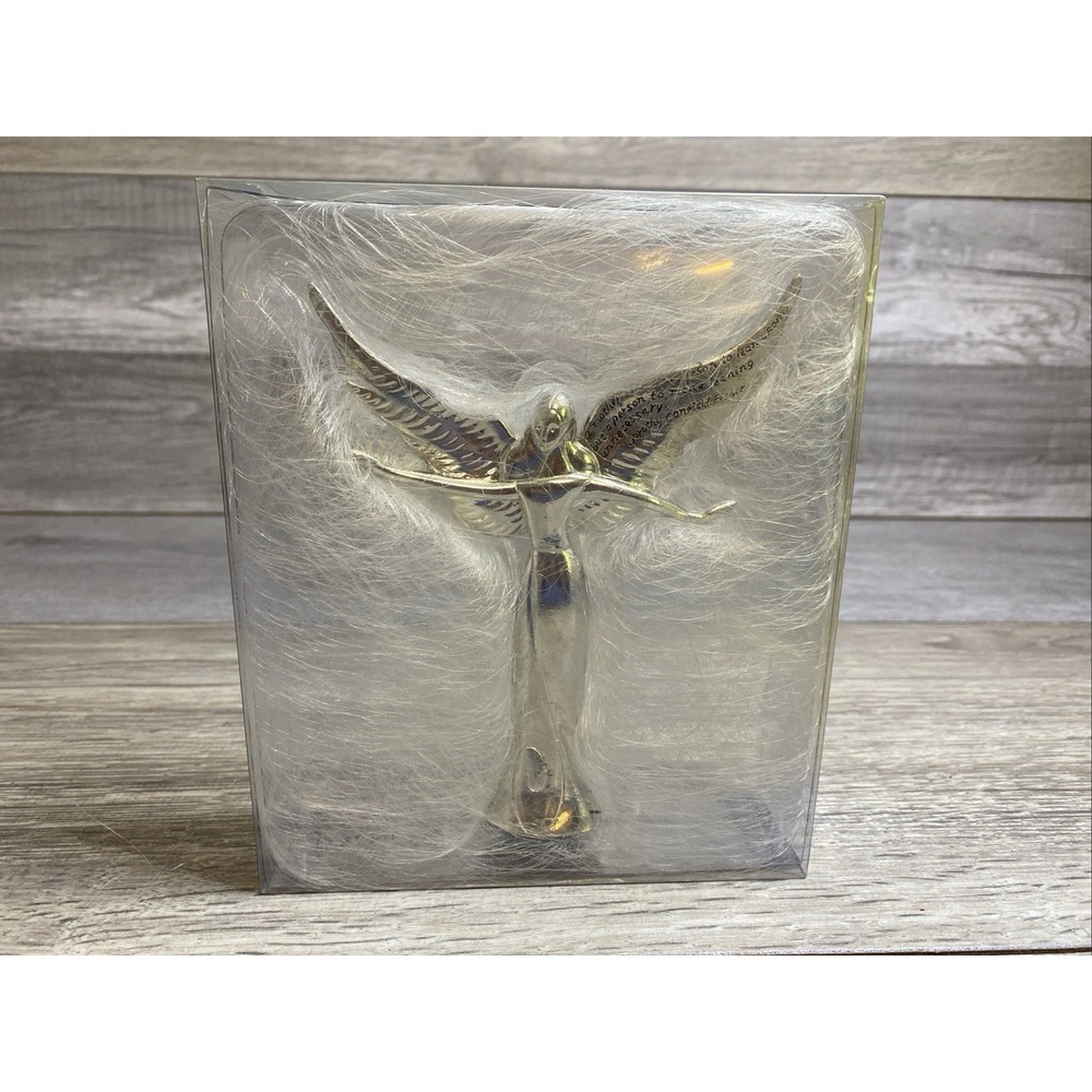 Serenity by Seasons of Cannon Falls Angel‎ 5.5 in Metal Figurine Mother Leaning